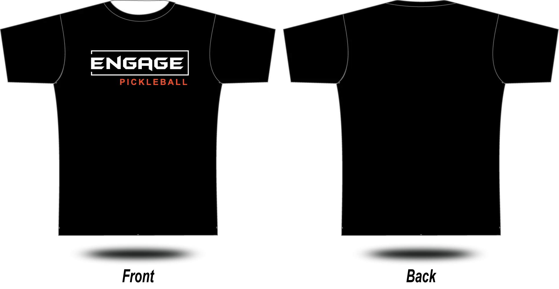 Engage Pickleball - Tee (Black)