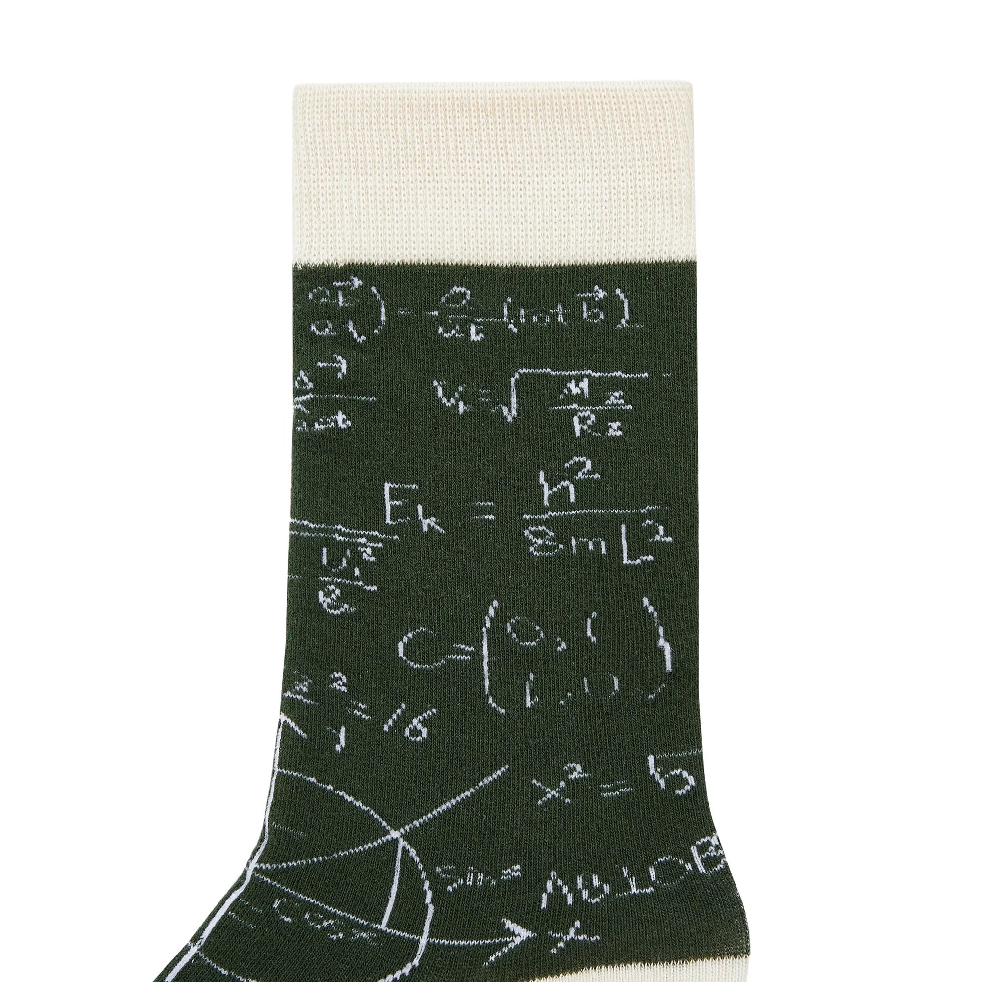 Equation Printed Quarter Length Socks