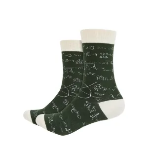 Equation Printed Quarter Length Socks