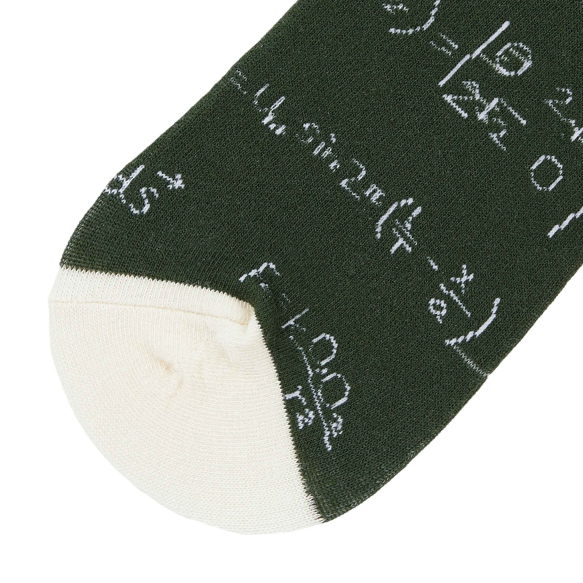 Equation Printed Quarter Length Socks