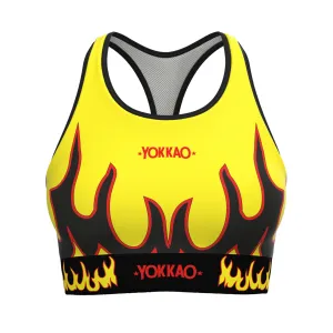 Flames Compression Sports Bra