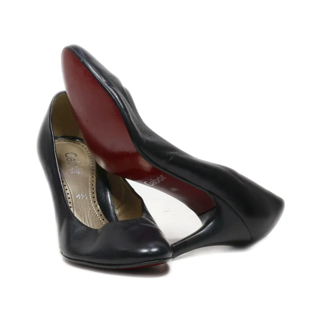 Gabor High-Heel Shoes Leather Black Colour For Women