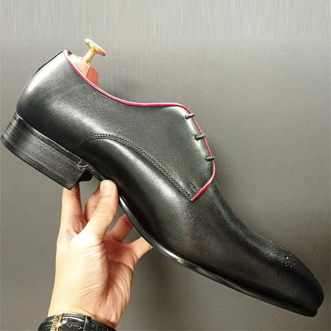 GentLuxe Genuine Leather Pointed Dress Shoes