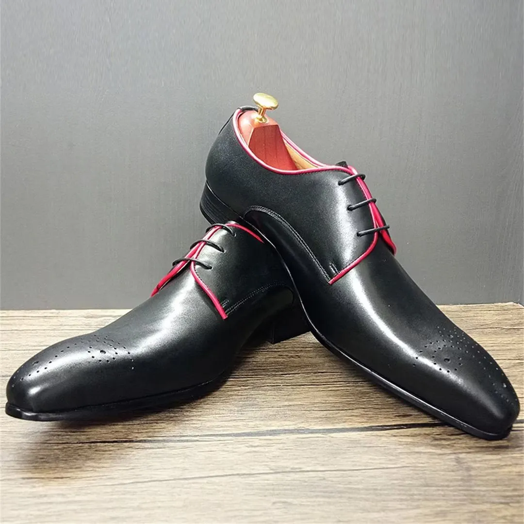 GentLuxe Genuine Leather Pointed Dress Shoes