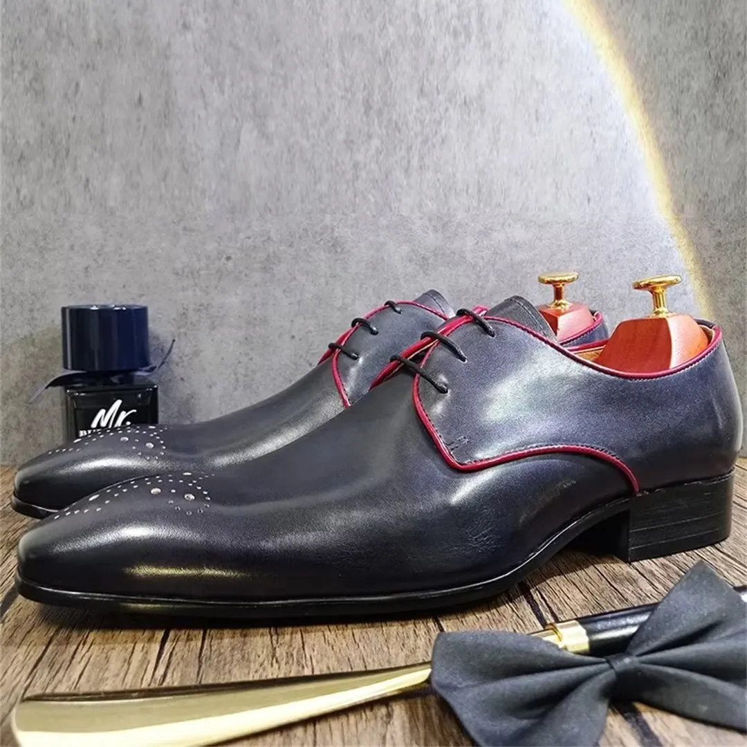 GentLuxe Genuine Leather Pointed Dress Shoes