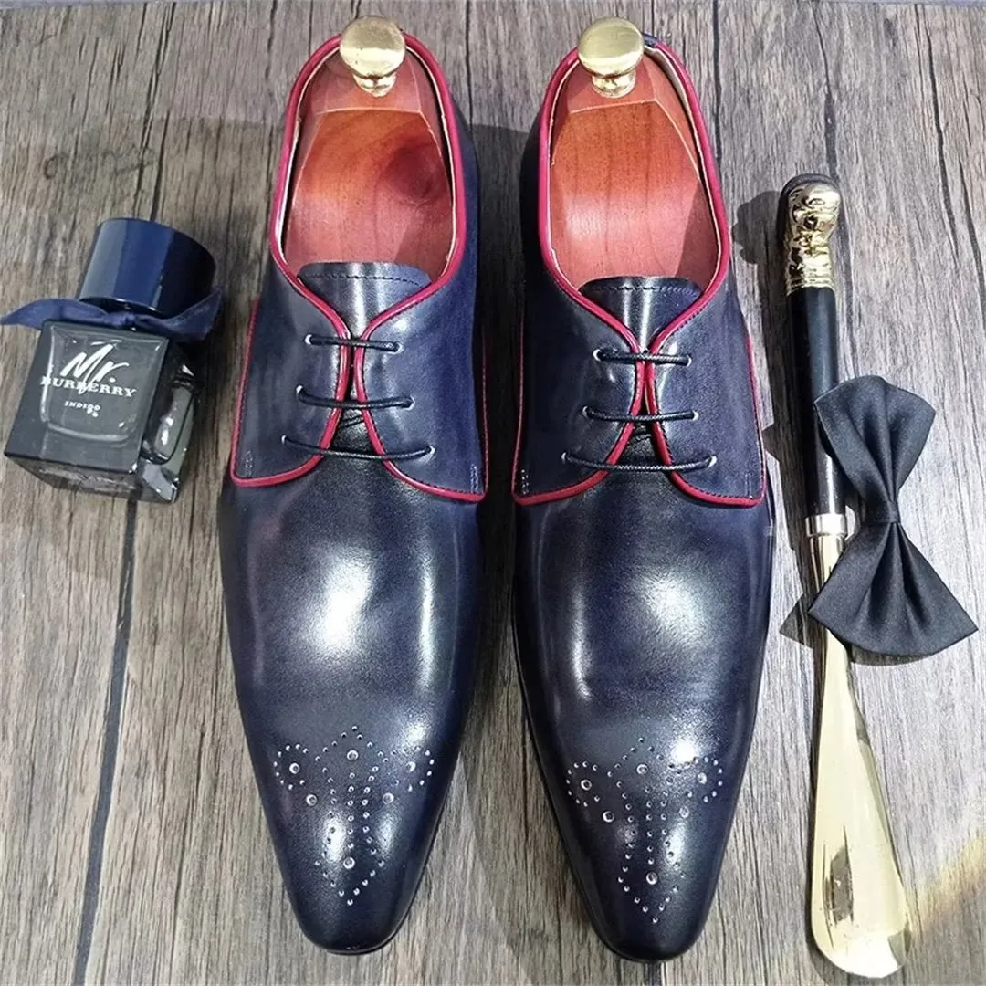 GentLuxe Genuine Leather Pointed Dress Shoes