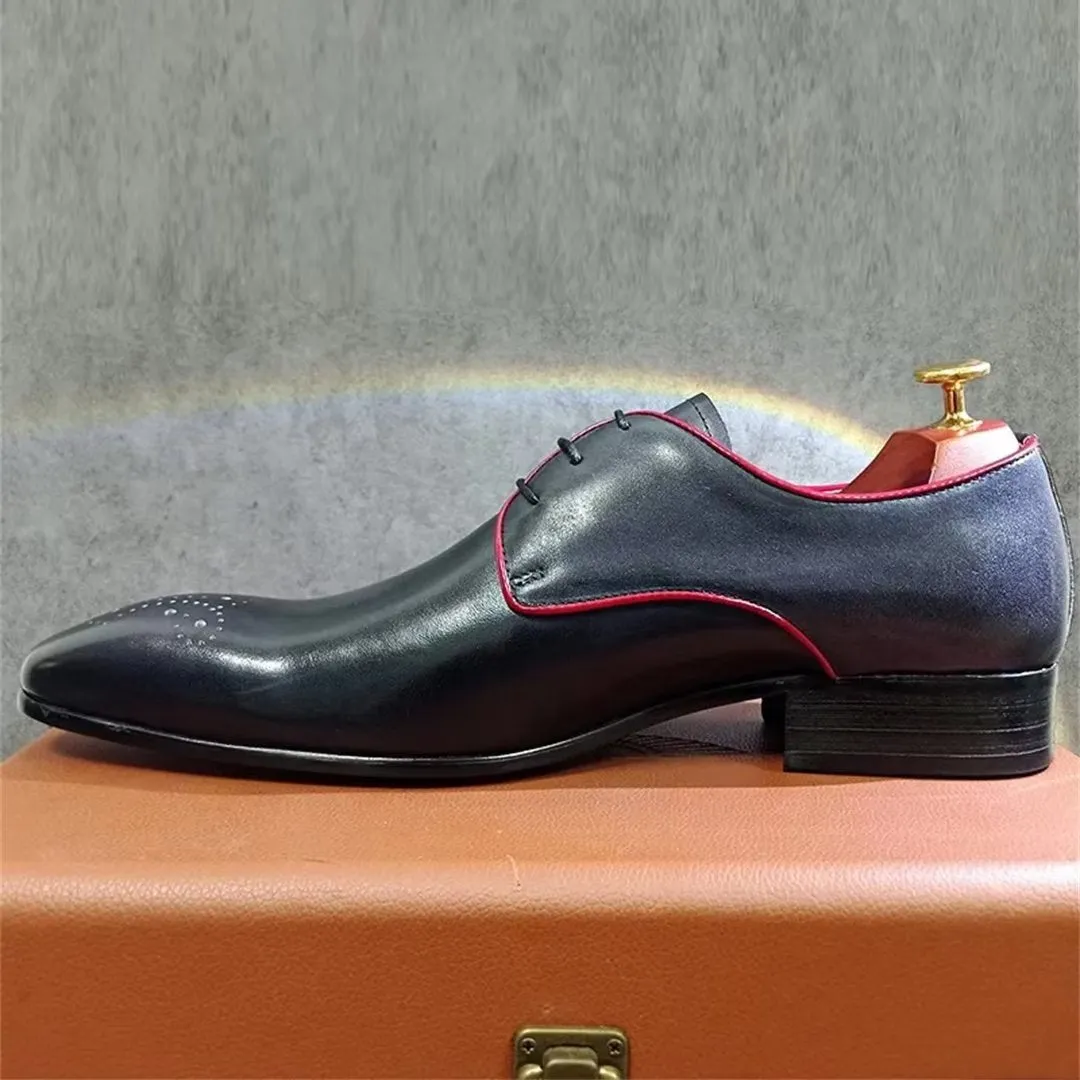 GentLuxe Genuine Leather Pointed Dress Shoes