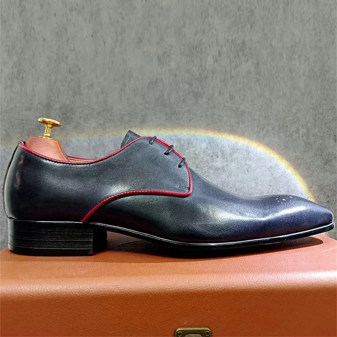 GentLuxe Genuine Leather Pointed Dress Shoes