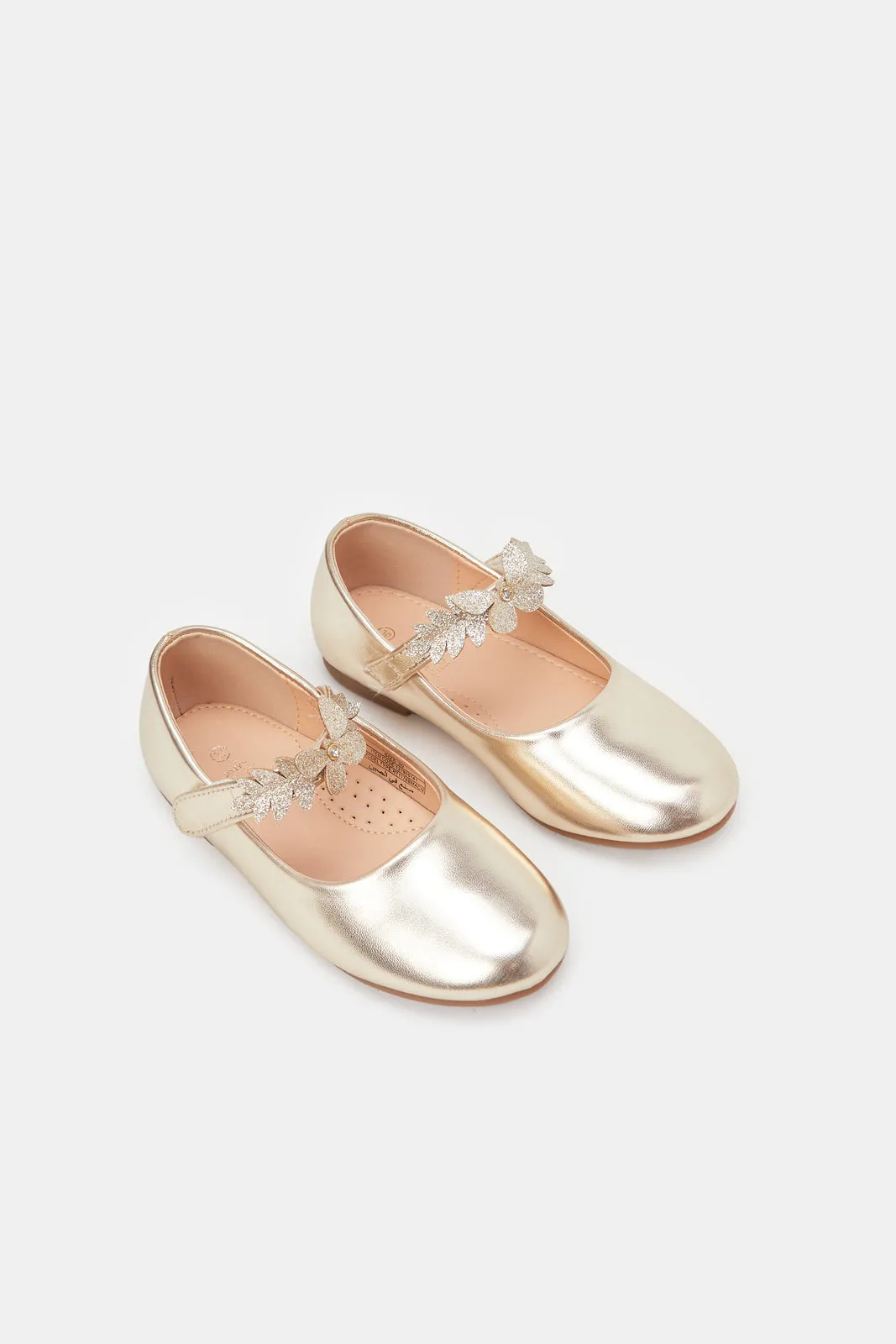 Girls Gold Butterfly Ballerina