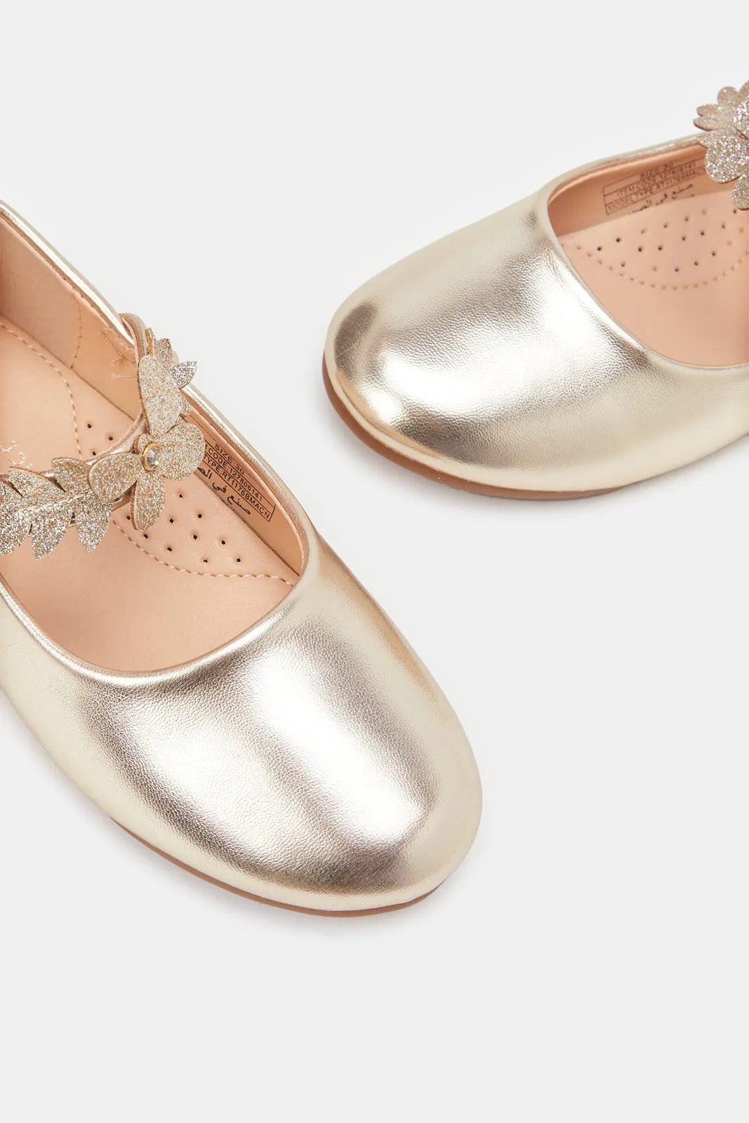 Girls Gold Butterfly Ballerina