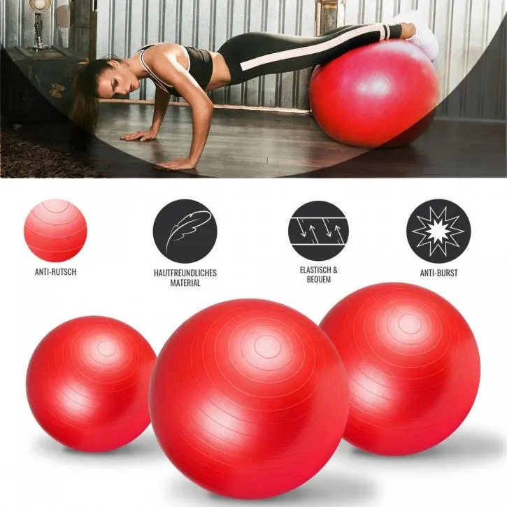 Gym Ball Fitness Ball 65cm - Red