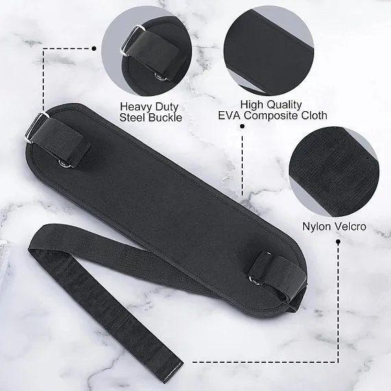 Hip Thrust Belt - Foldable Band for Dumbbells, Kettlebells, and Plates - Gym and Home Workouts with Slip-Resistant Padding