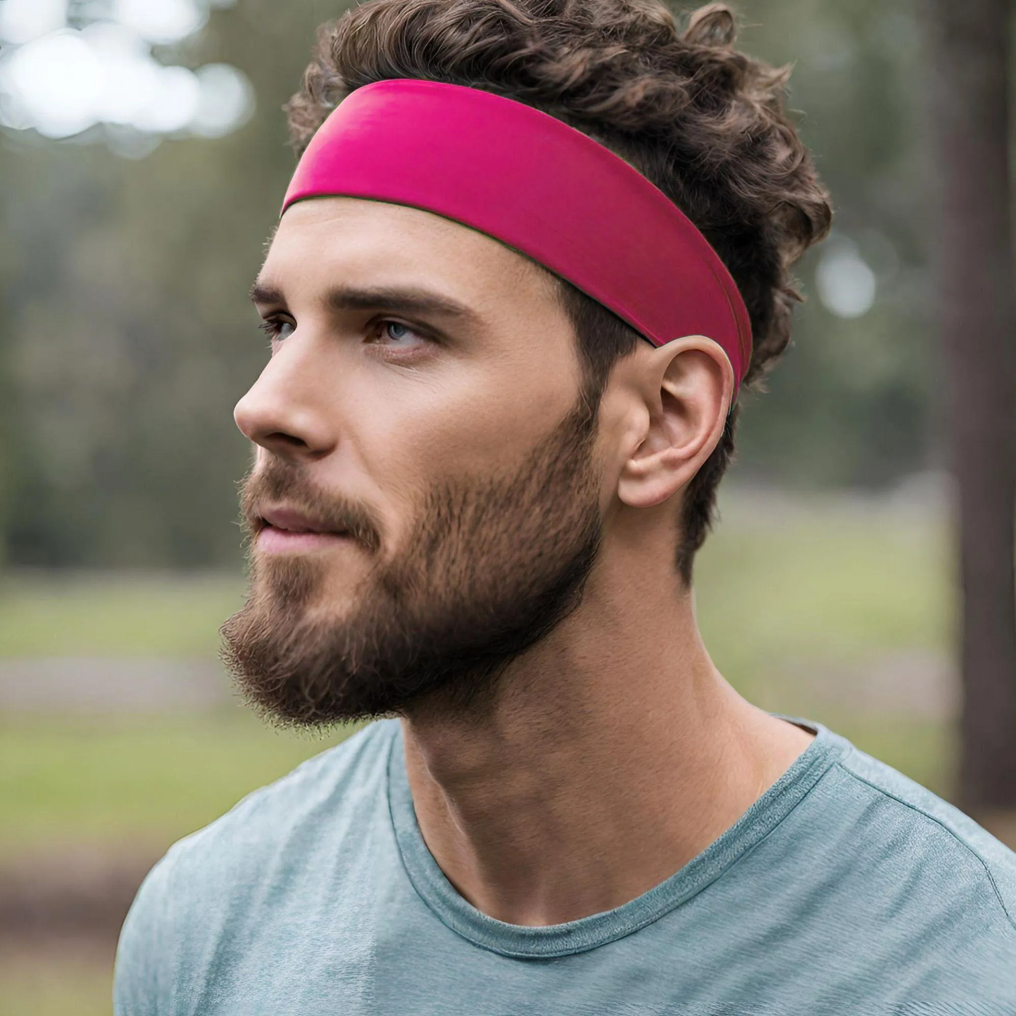 Hot Pink Cotton Headband