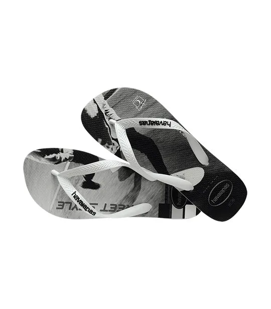 Hype Flip Flops White/Black