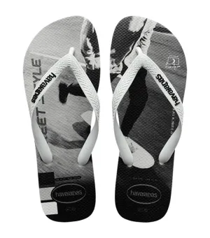 Hype Flip Flops White/Black