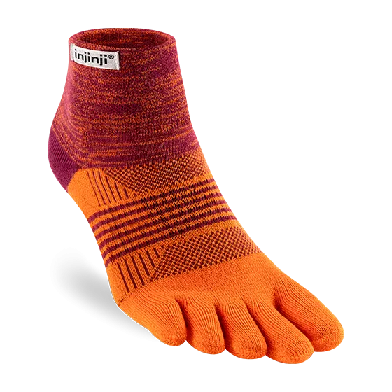 Injinji TRAIL Womens Specific Midweight Mini-Crew Running Socks