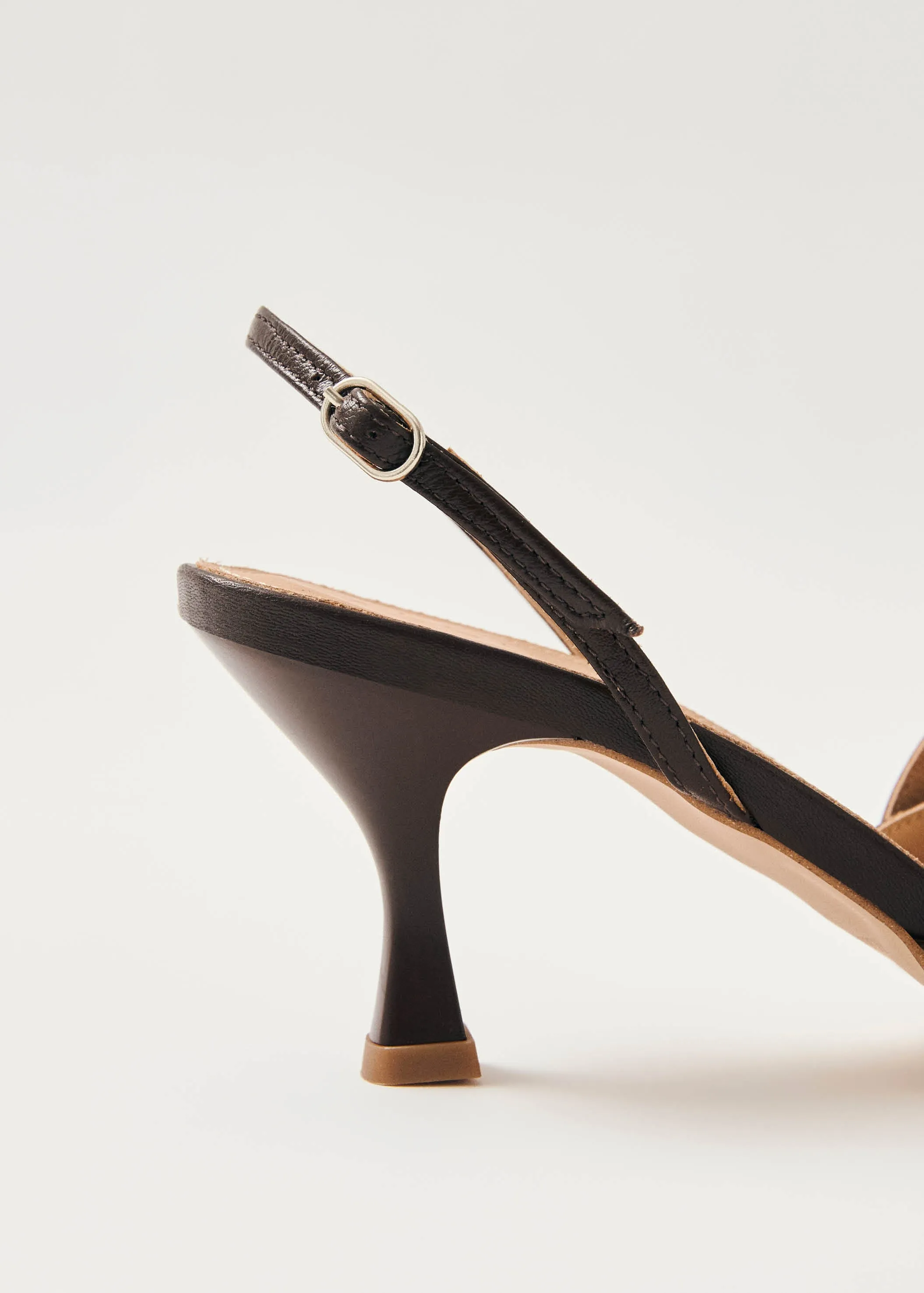 Joelle Brown Leather Pumps