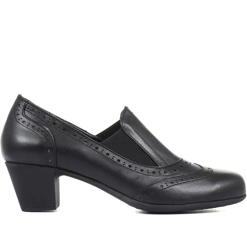 Leather Heeled Shoes - ESFA34005 / 320 441