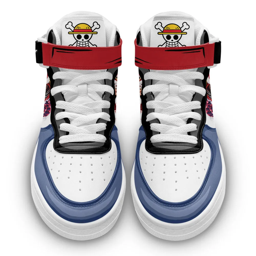 Luffy Gear 4 Sneakers Air Mid OP Custom Anime Shoes