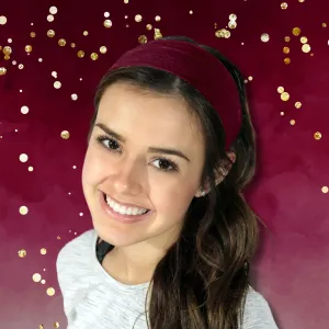 Maroon Cotton Headband