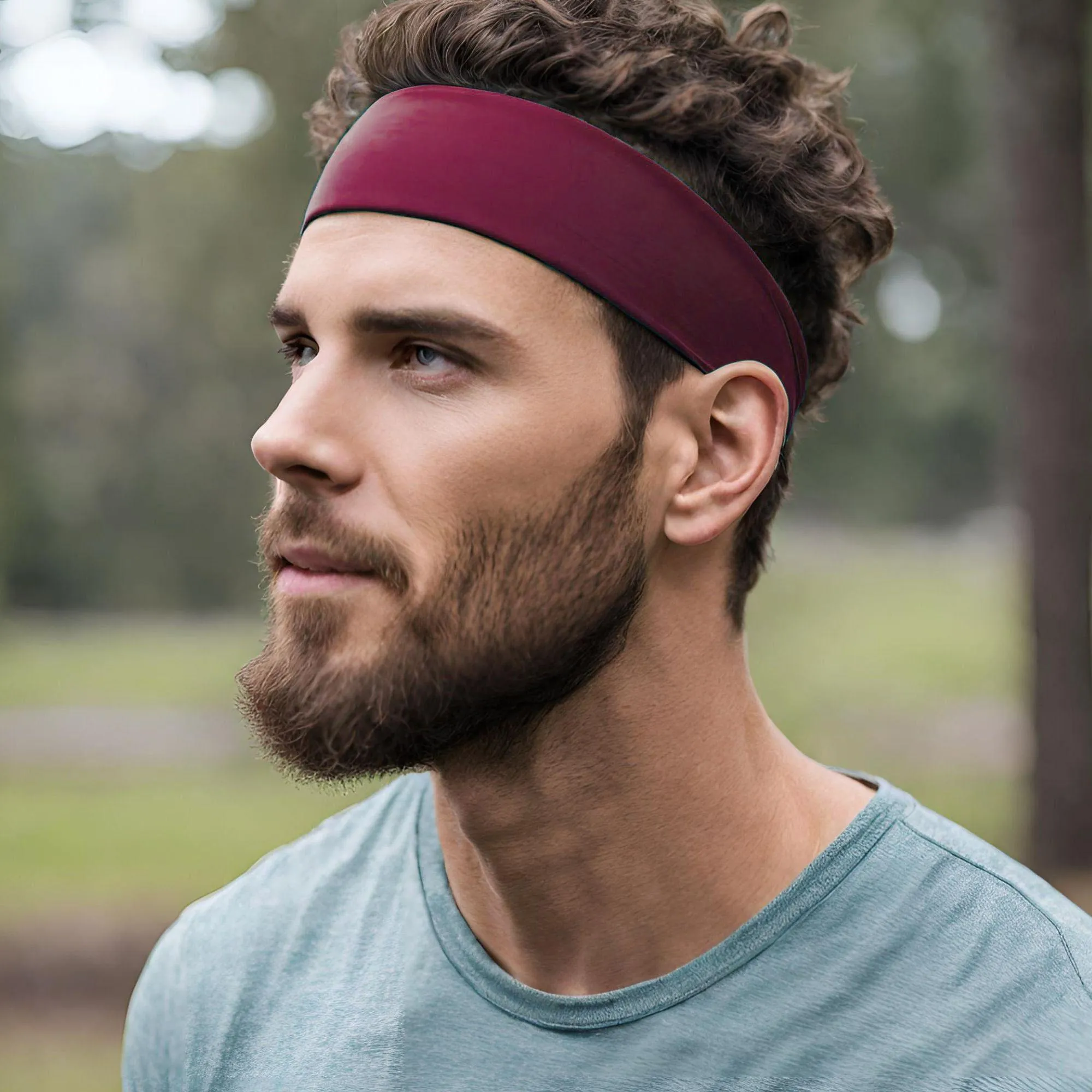 Maroon Cotton Headband