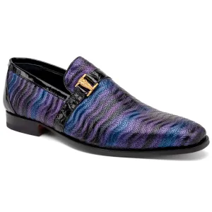 Mauri 4709/6 Balera Fabric/ Alligator Purple/ Blue/ Black