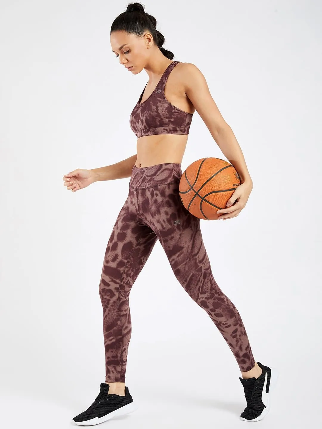 Maxtreme Brunette Printed Sports Bra