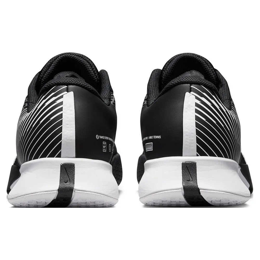 Men's Air Zoom Vapor Pro 2 Tennis Shoes Black and White