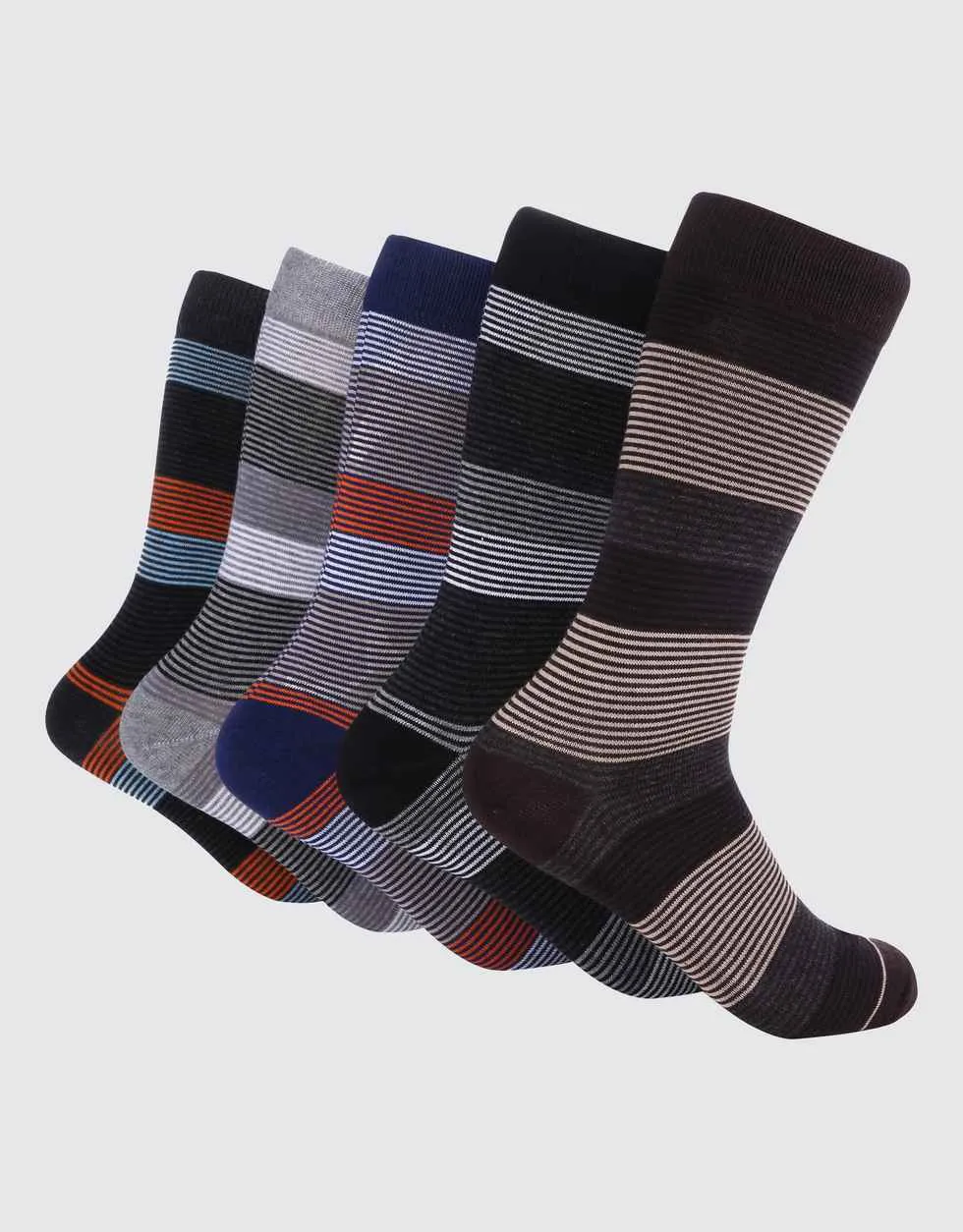 Men's Groovy Designer Dress Socks 5 Pack