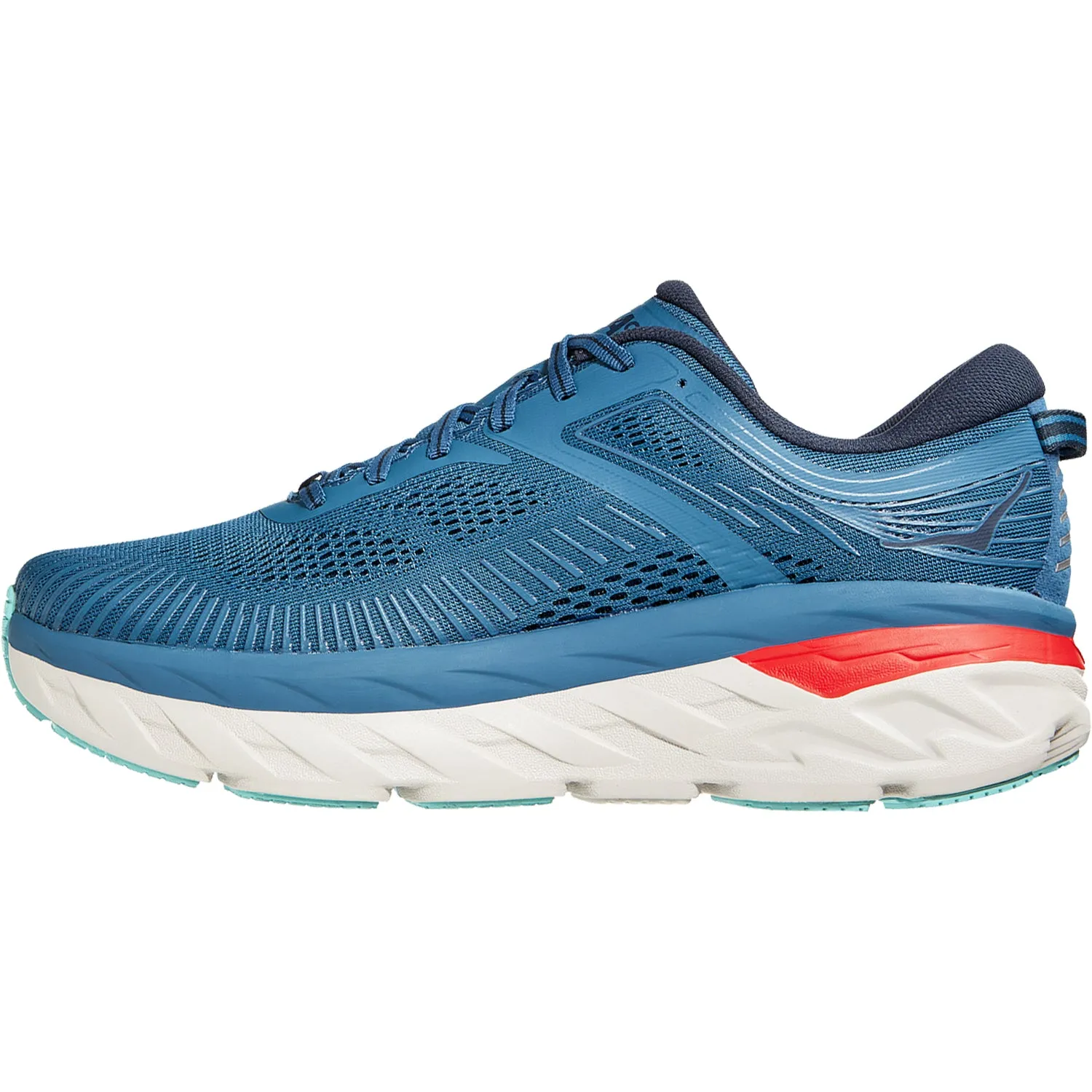 Men's Hoka Bondi 7 Real Teal/Outer Space Mesh