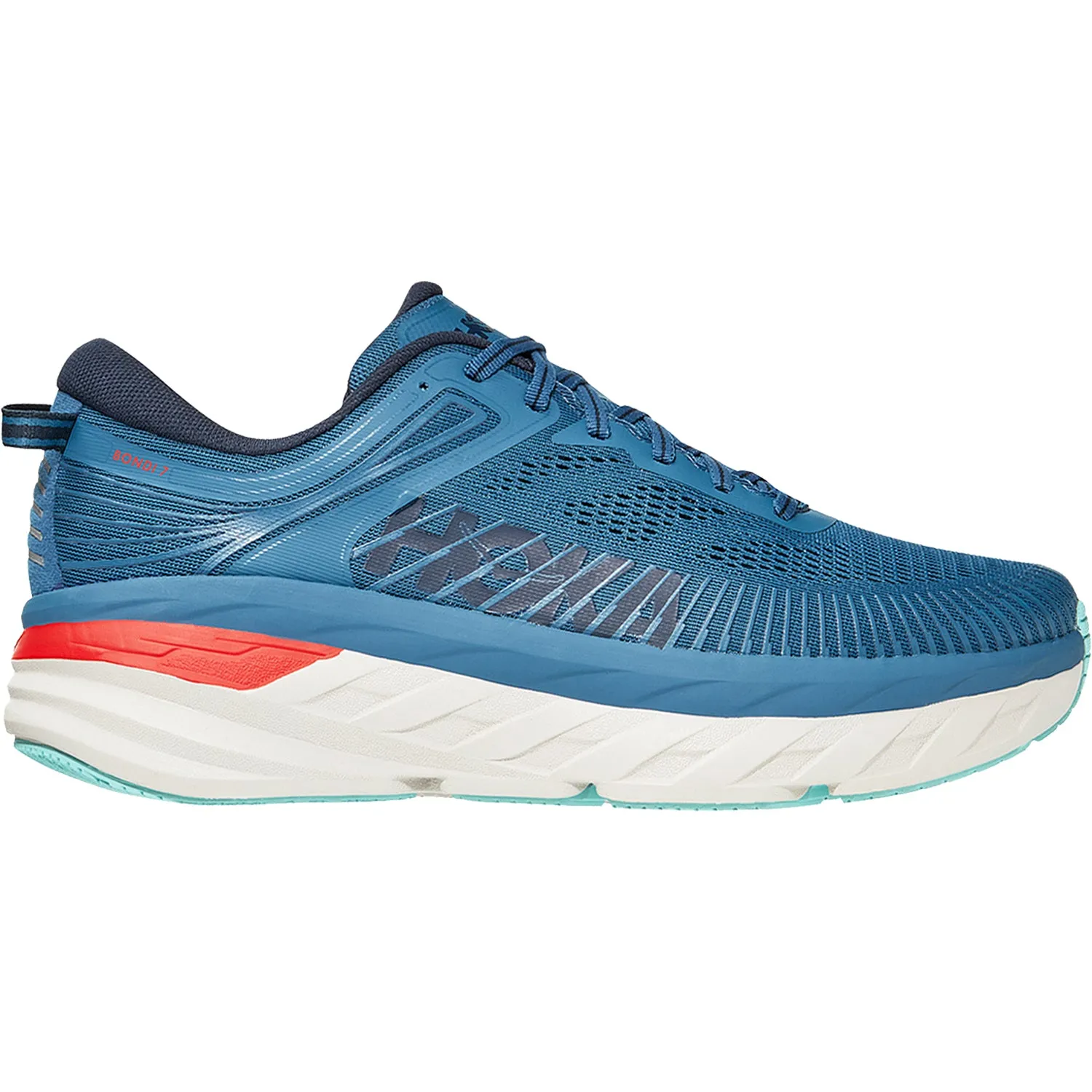 Men's Hoka Bondi 7 Real Teal/Outer Space Mesh