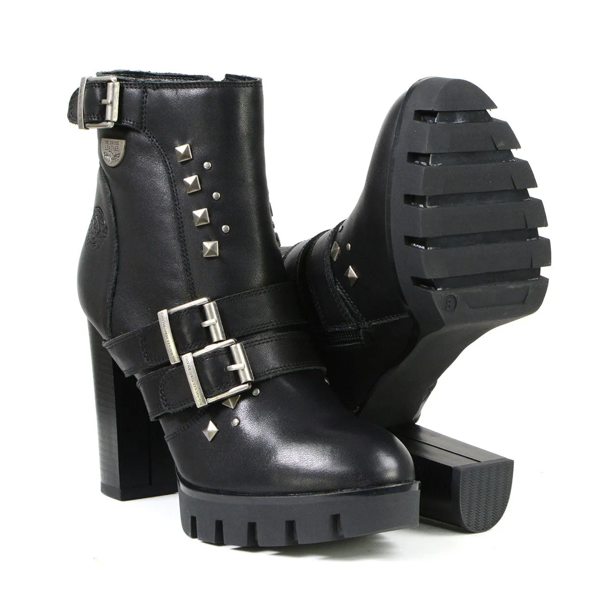 Milwaukee Leather MBL9456 Women's Premium Black Leather Fashion