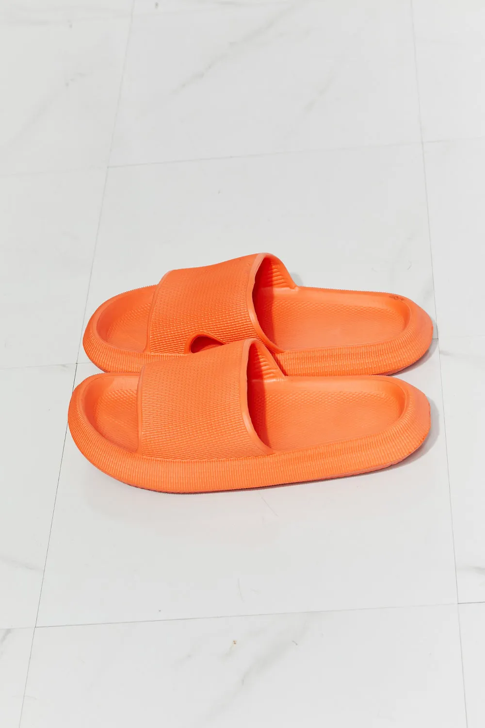 MMShoes Arms Around Me Open Toe Slide in Orange - Ships from The US