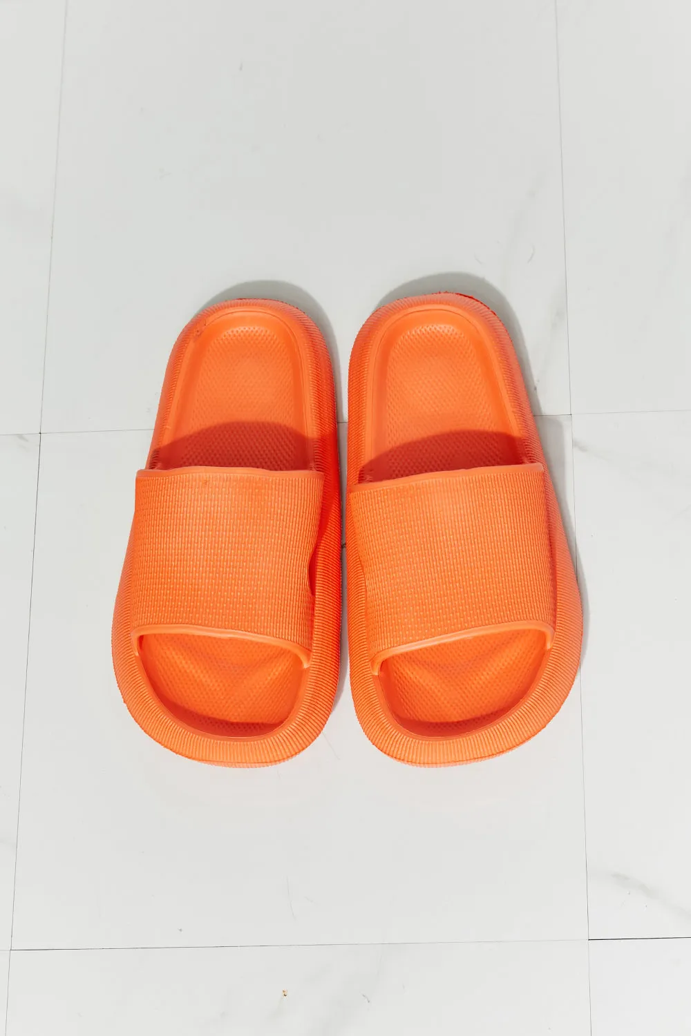 MMShoes Arms Around Me Open Toe Slide in Orange - Ships from The US