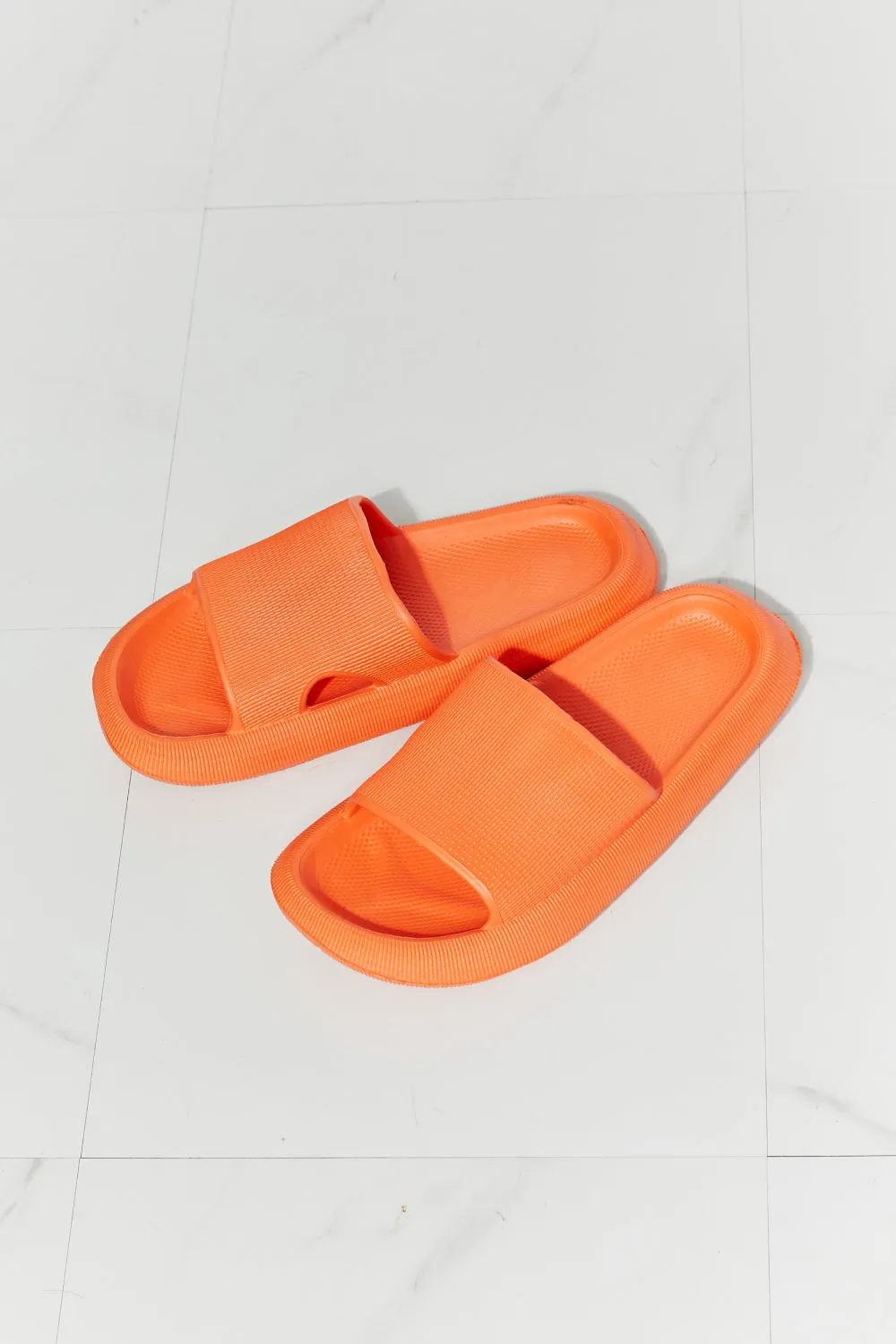 MMShoes Arms Around Me Open Toe Slide in Orange - Ships from The US