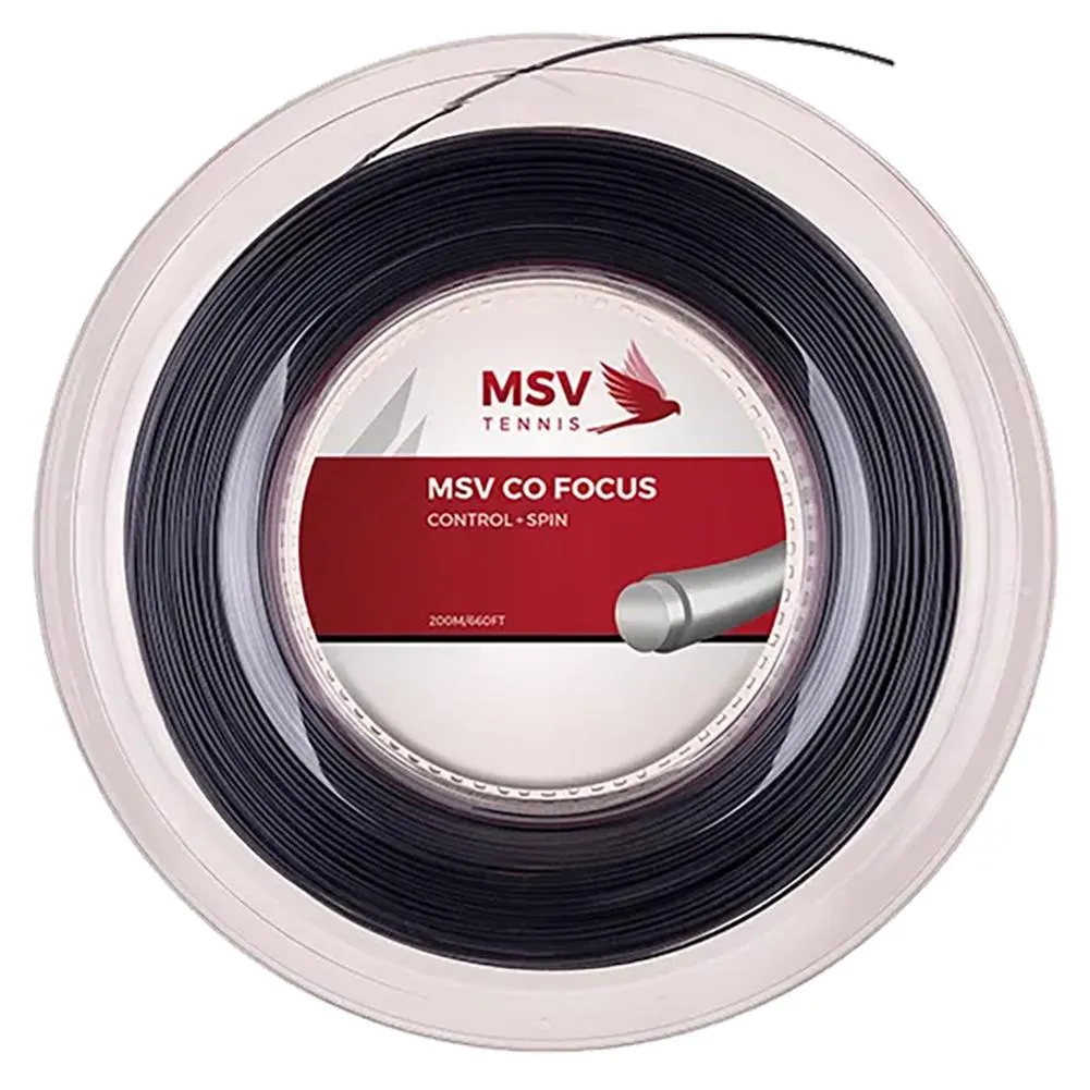 MSV Co Focus 123 Reel Tennis String Black