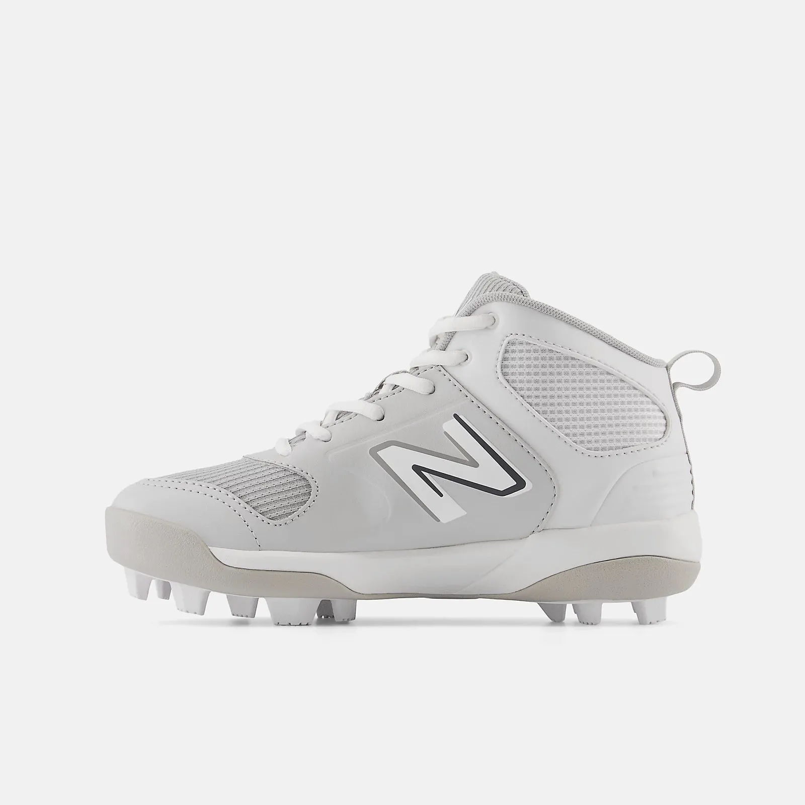 New Balance J3000v6 Grey Youth Molded Cleats