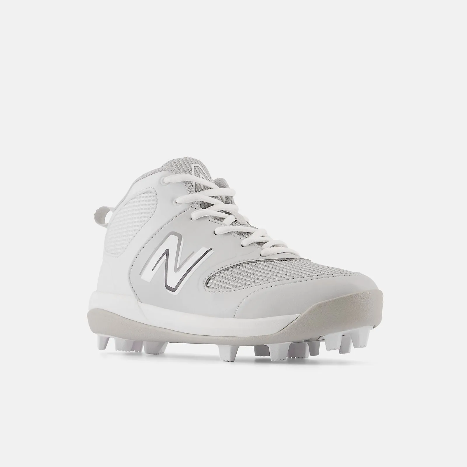 New Balance J3000v6 Grey Youth Molded Cleats