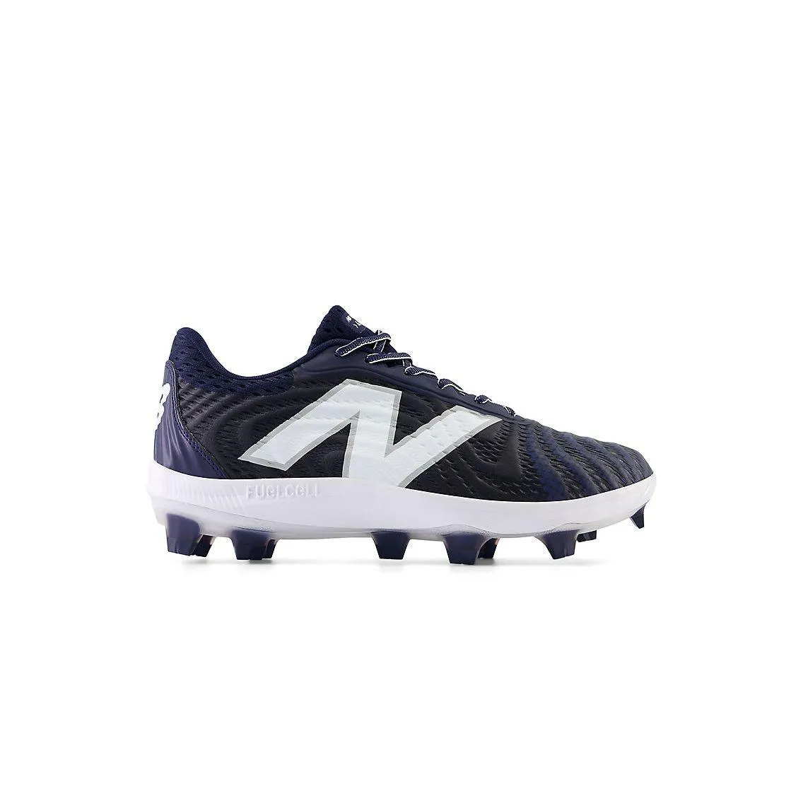 New Balance Men's FuelCell 4040 V7 Molded Baseball Cleats - Team Navy / Optic White - PL4040N7