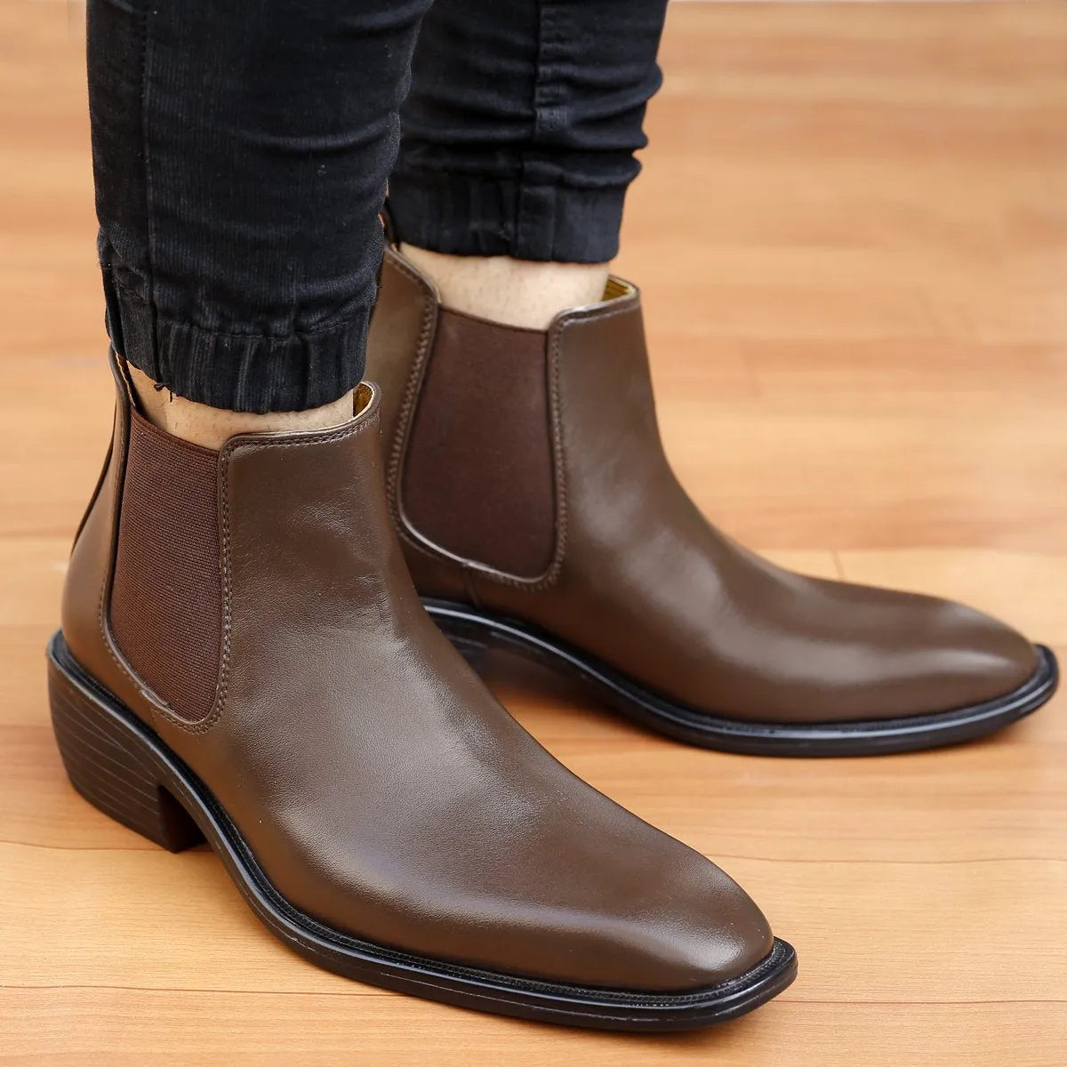 New Stylish Men's 3 Inch Hidden Height Increasing Trendiest Boots