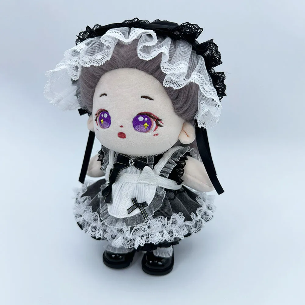 niannyyhouse 20cm Plush Doll Lace Leather Shoes Length 5.5cm 8in Doll Accessories Dress Up