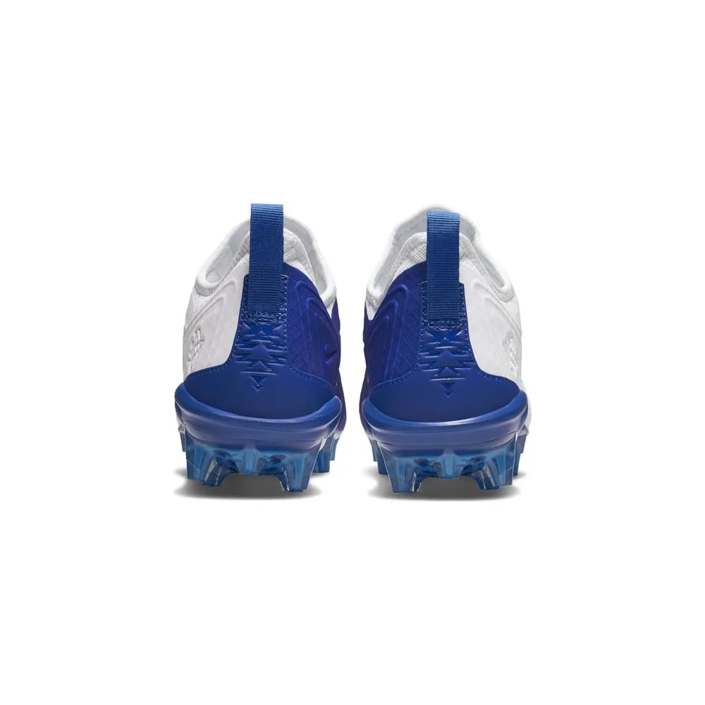 Nike Alpha Huarache 7 Pro White/Royal Blue Lacrosse Cleats