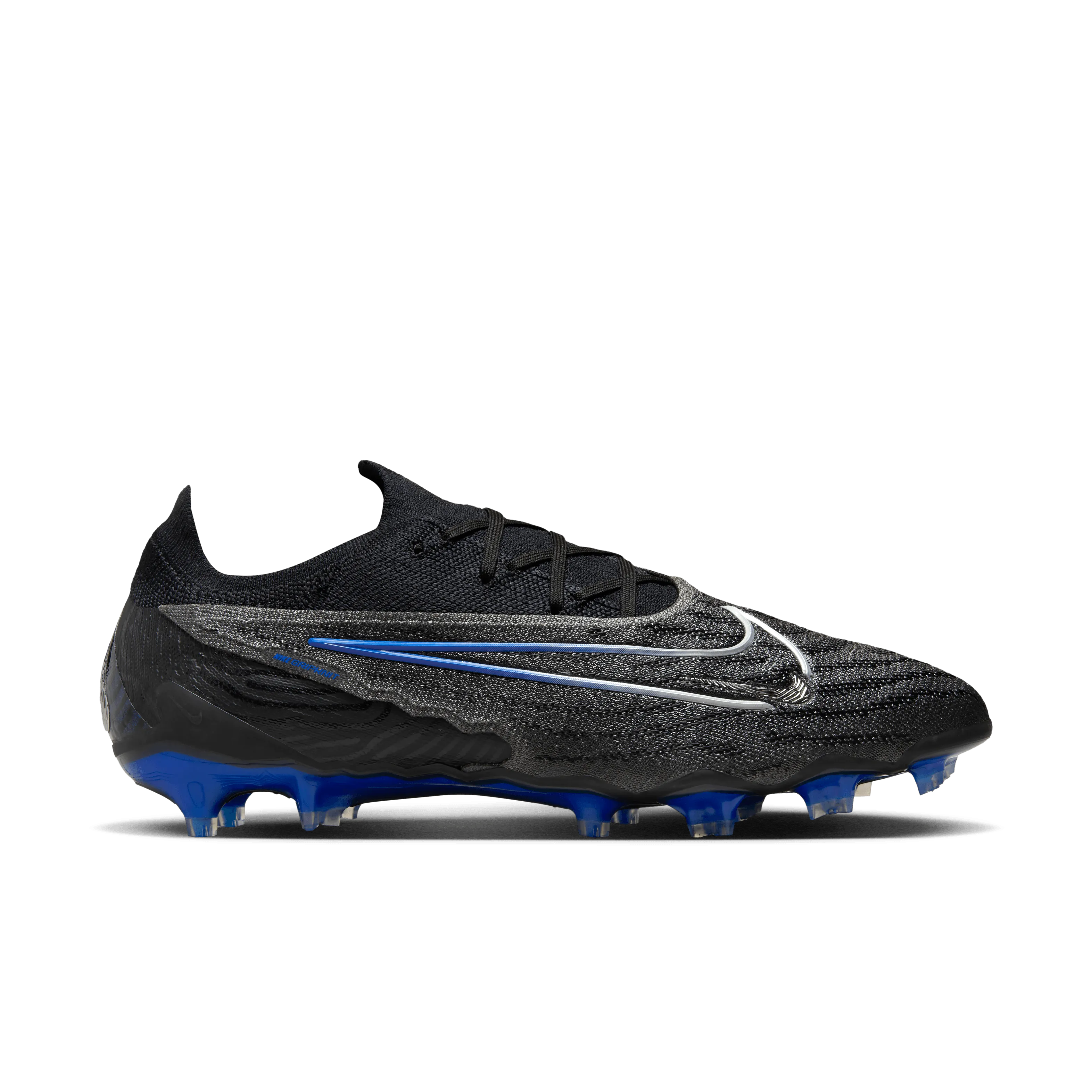 Nike Gripknit Phantom GX Elite FG-Black/Chrome-Hyper Royal