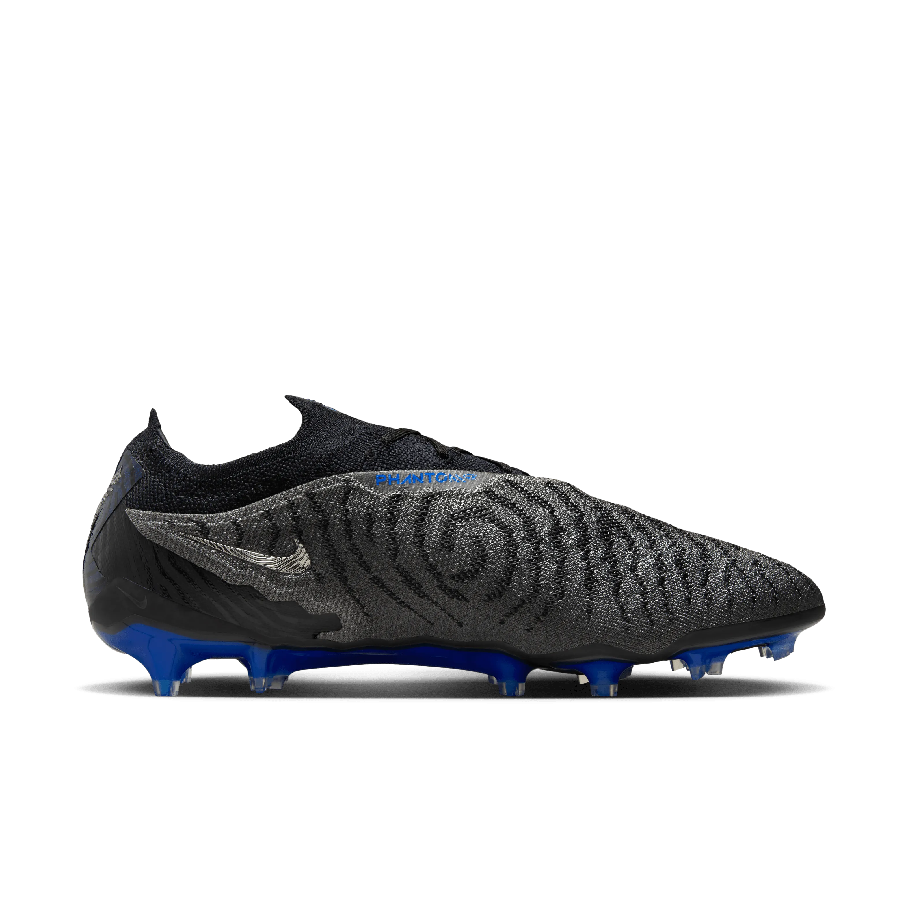 Nike Gripknit Phantom GX Elite FG-Black/Chrome-Hyper Royal