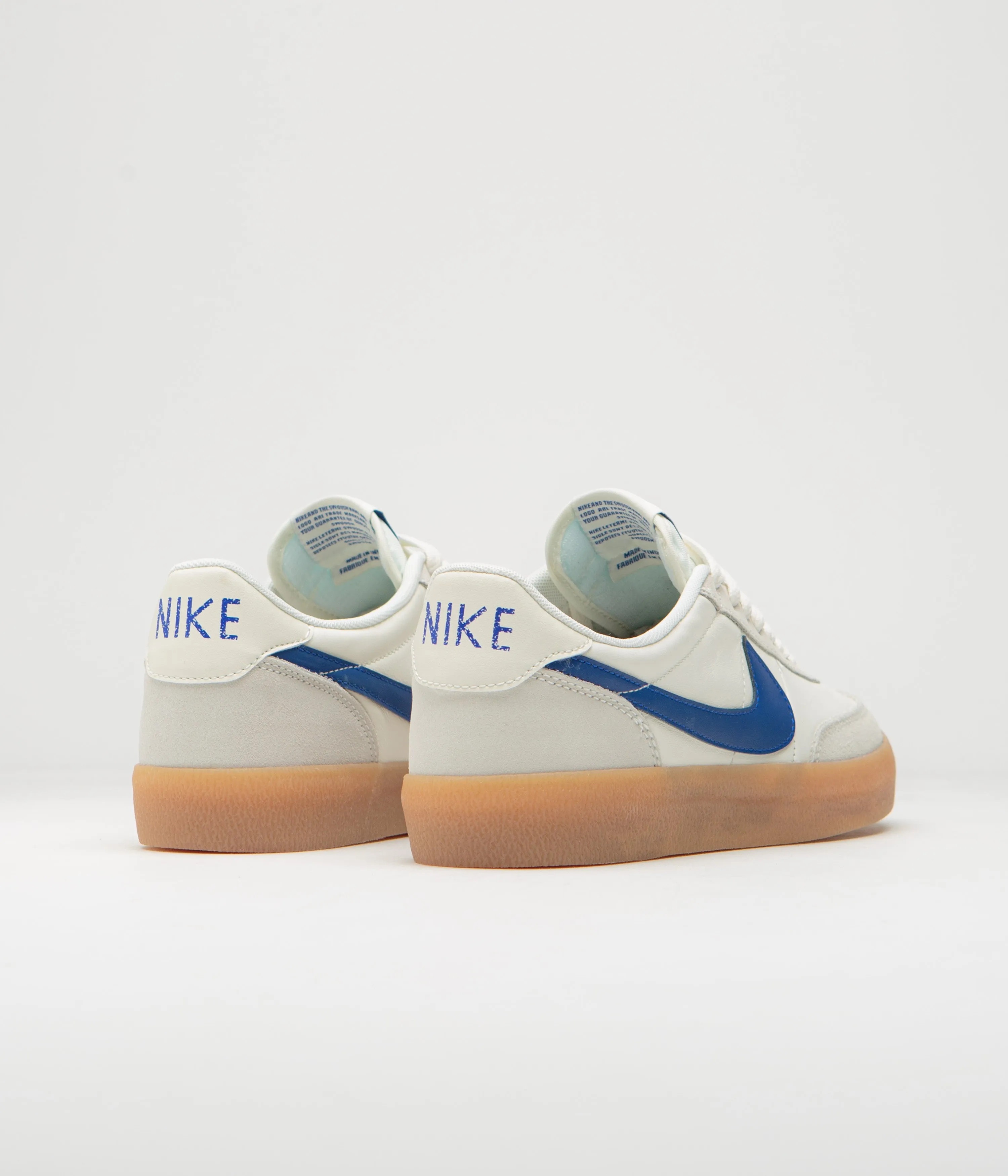 Nike Killshot 2 Leather Shoes - Sail / Hyper Blue - Gum Yellow