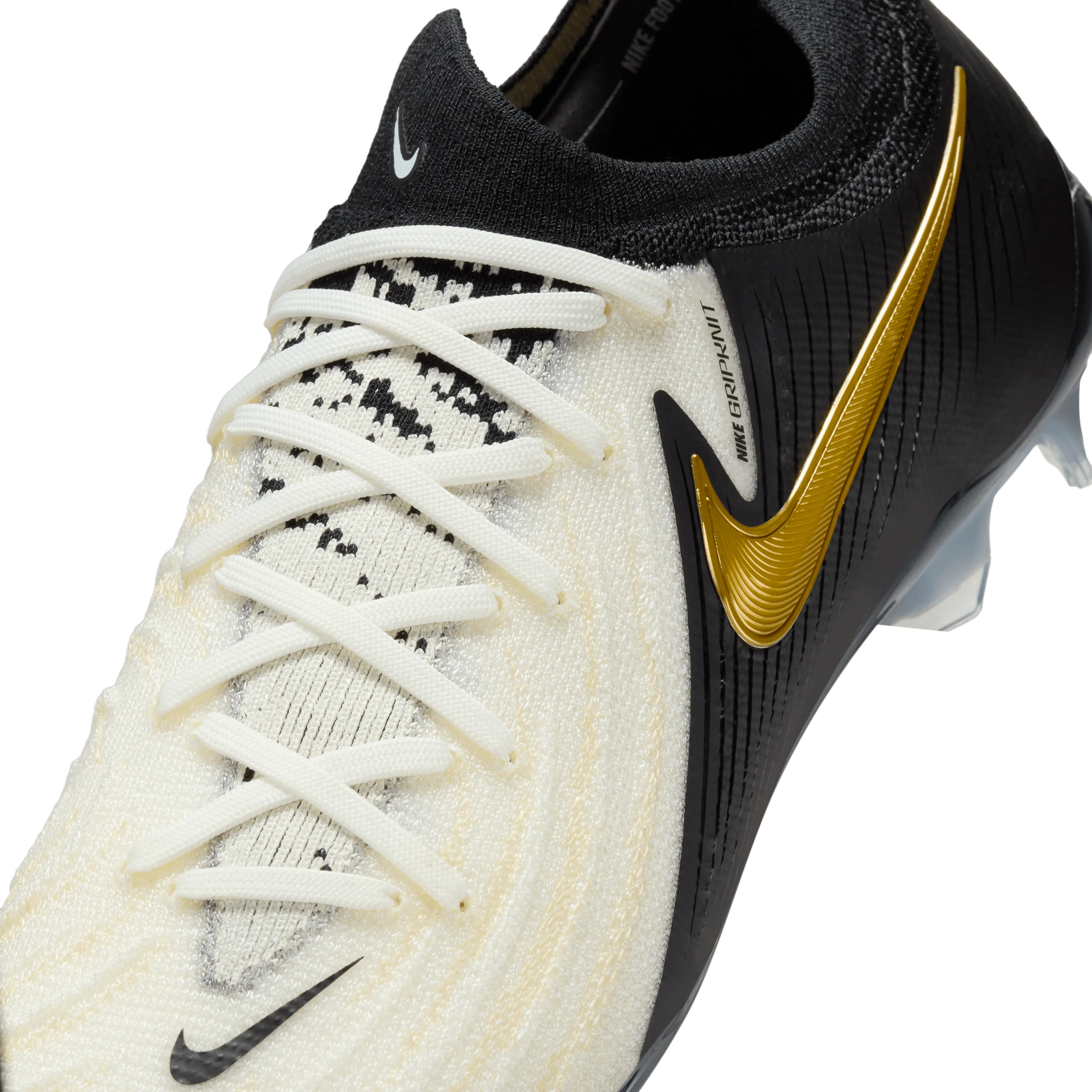 Nike Phantom GX 2 Elite FG-White/Black/Mtlc Gold Coin