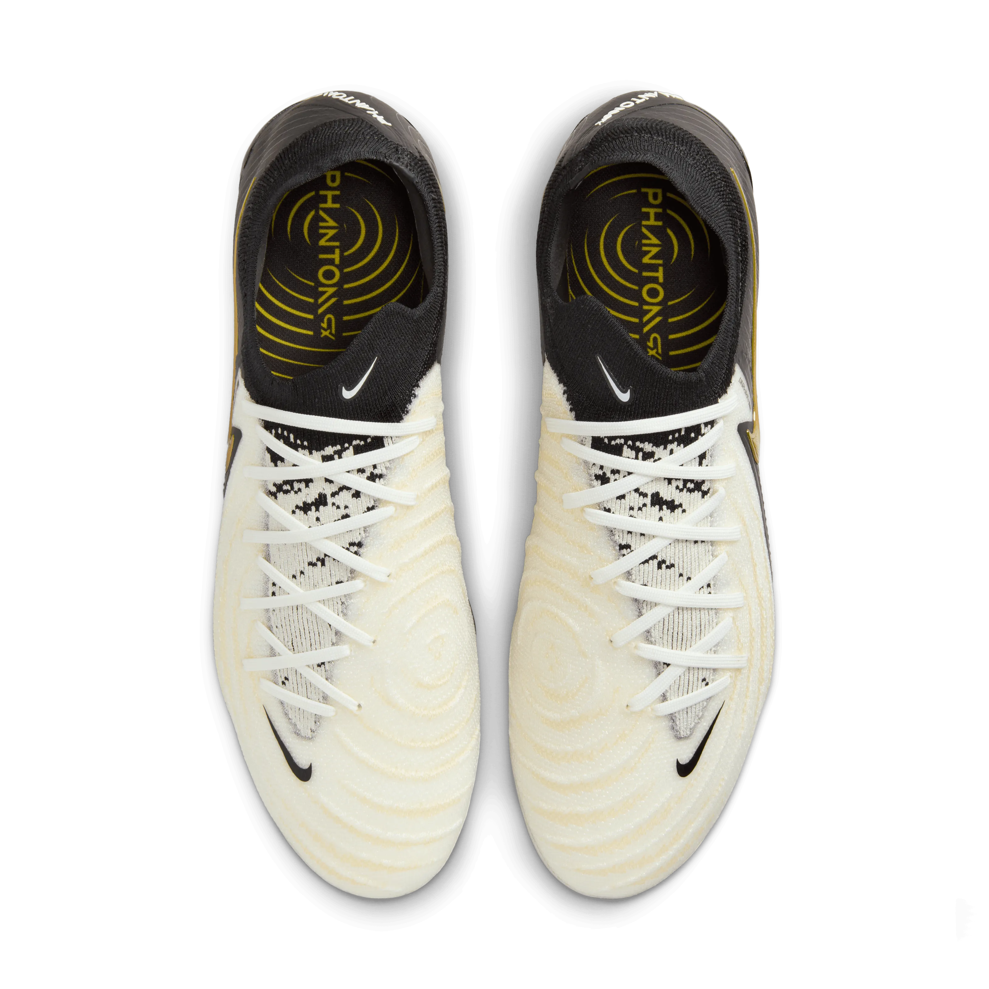 Nike Phantom GX 2 Elite FG-White/Black/Mtlc Gold Coin