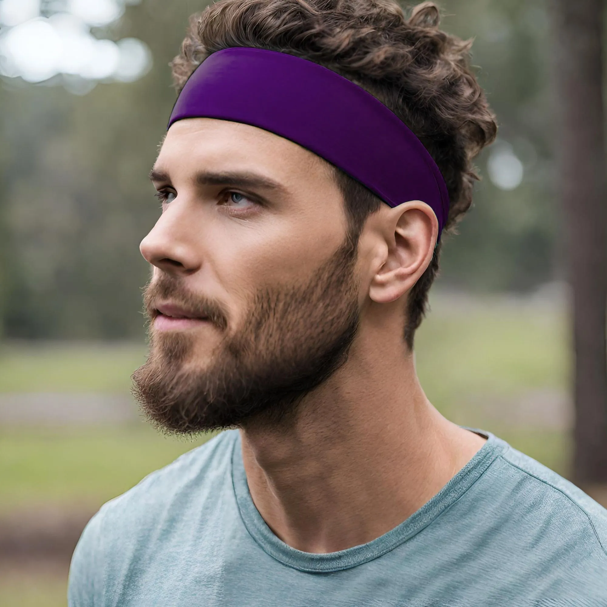 Plum Cotton Headband