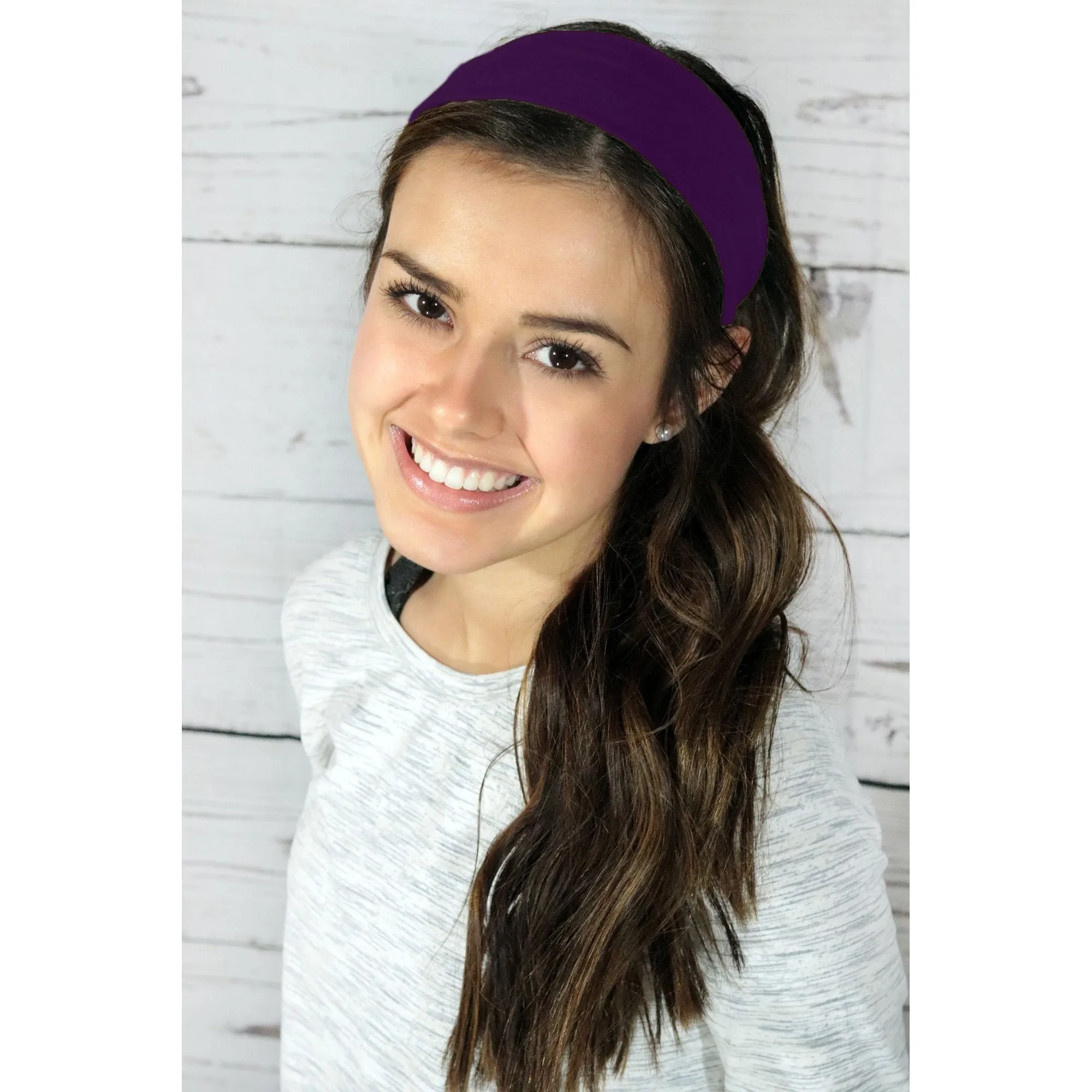 Plum Cotton Headband