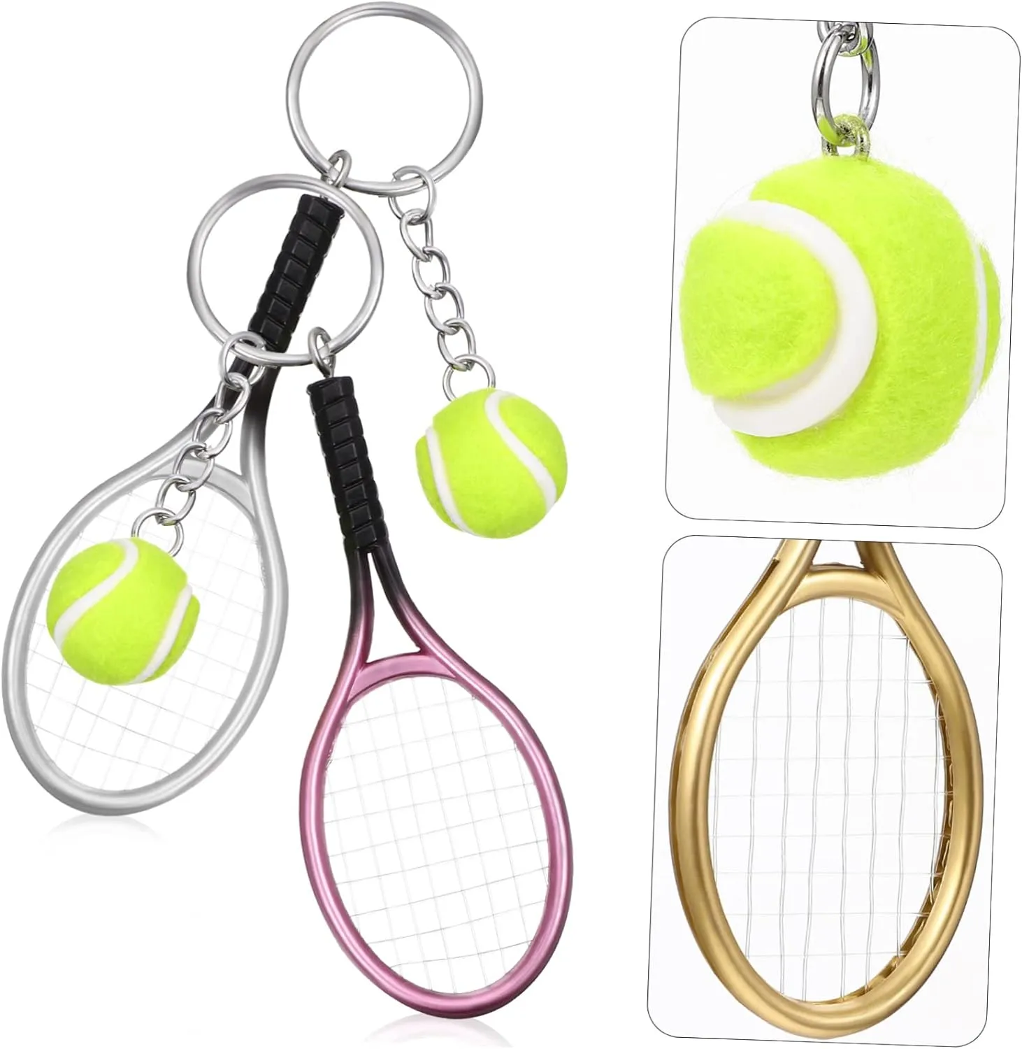 Premium Metal Tennis Keychain | BLUE | Perfect Gift for Tennis Lovers